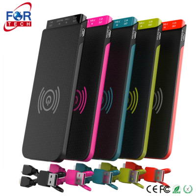 Full sexy hd video download Pendrive 8Gb Power bank made in p.r.c. 3 coils qi standard wireless charger